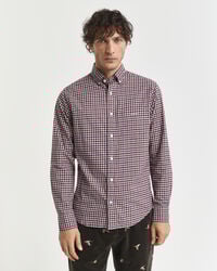 Camisa em sarja gingham regular fit