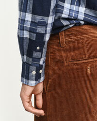 Camisa em padrão xadrez Tartan mesclado regular fit