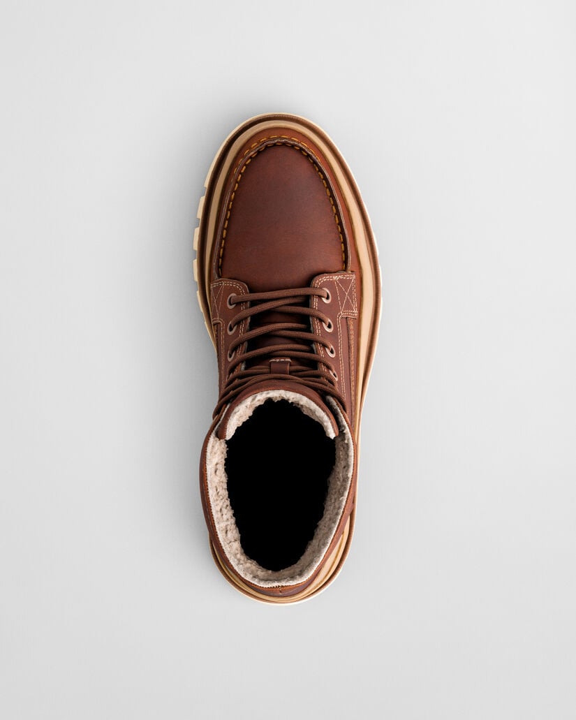 Botas de cano médio em pele Nebrada