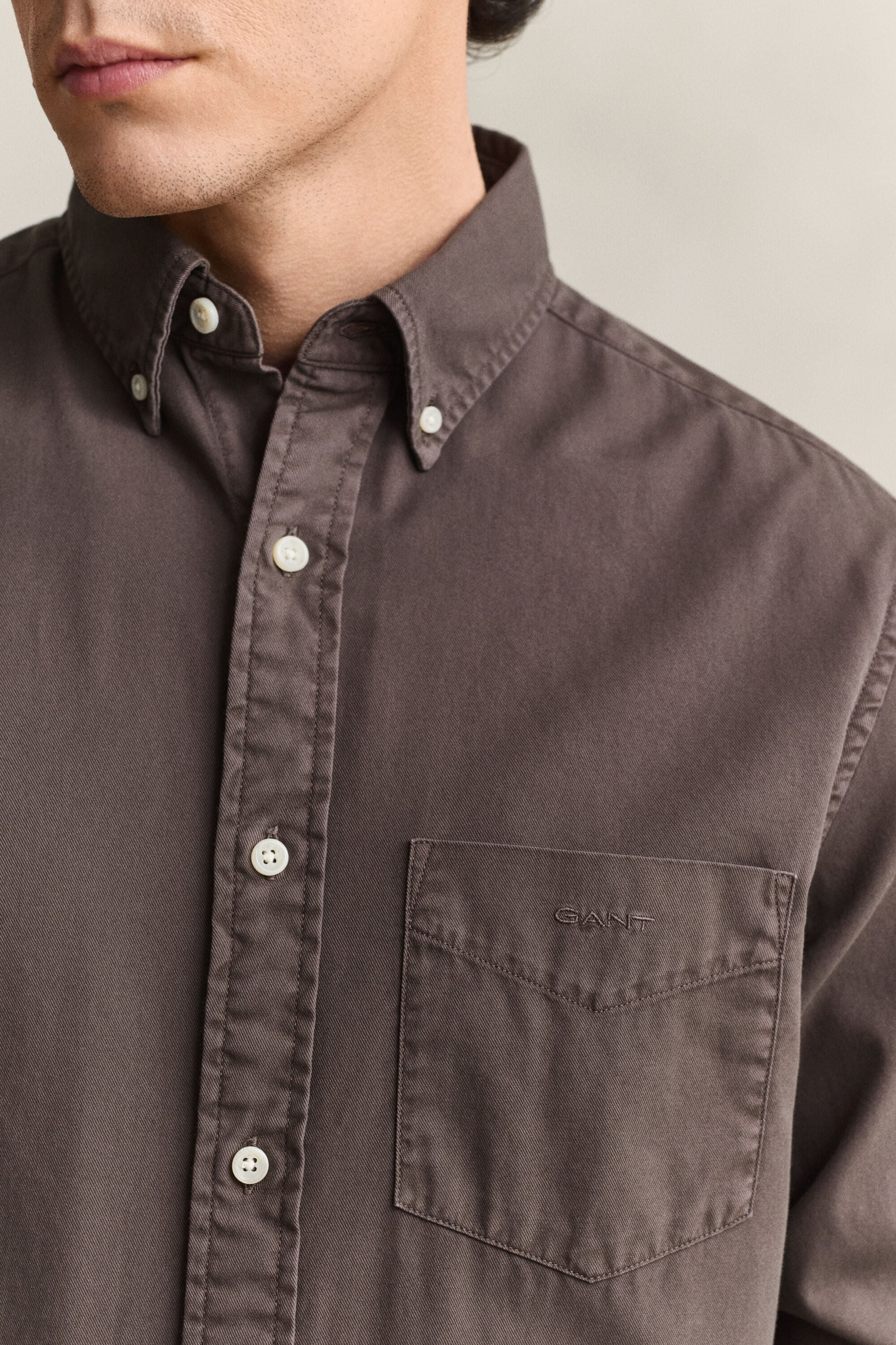 Camisa em sarja regular fit