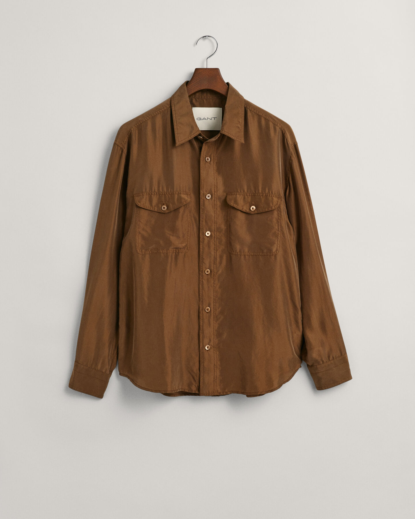 Camisa em seda relaxed fit