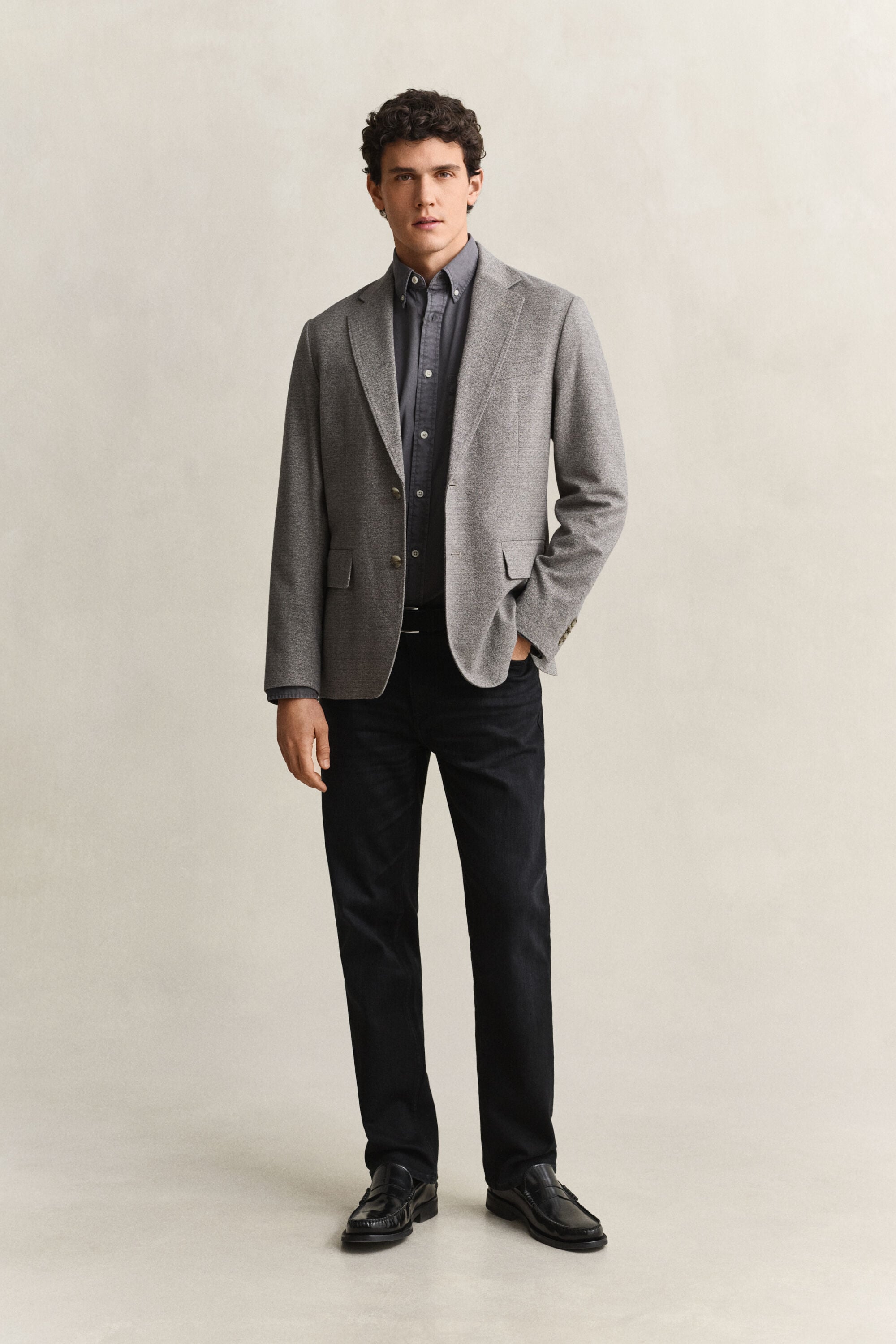 Camisa em sarja regular fit