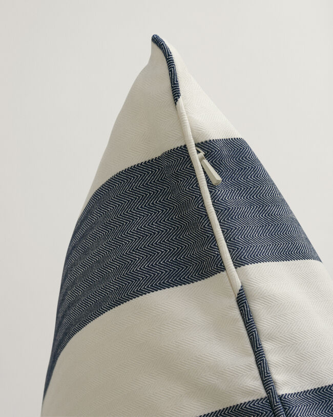 Striped Archive Shield Cushion