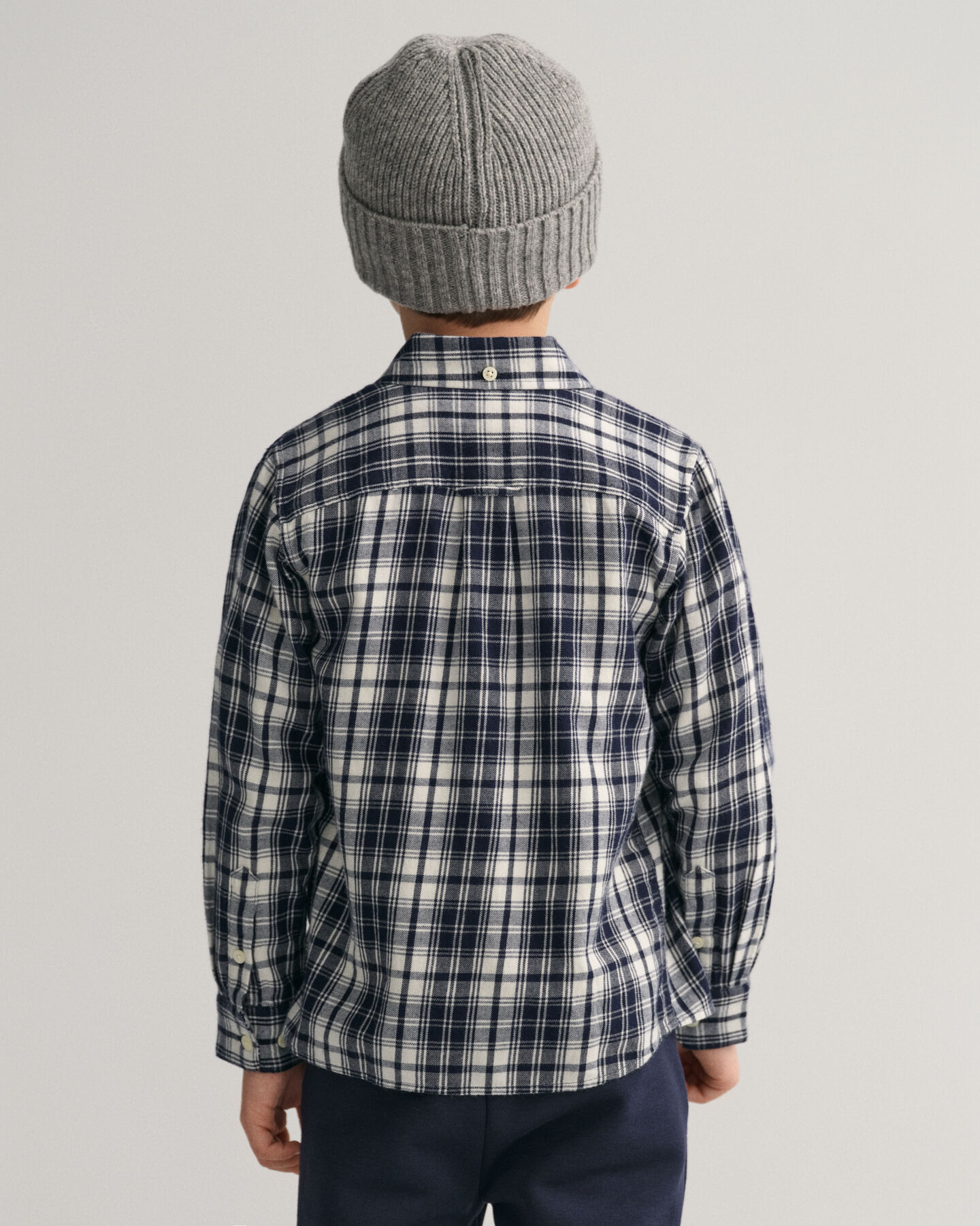 Camisa de flanela com padr&atilde;o de xadrez regular fit Kids