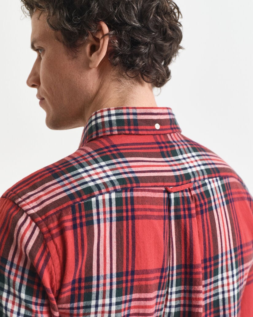 Camisa em flanela Windblown com padrão de xadrez regular fit