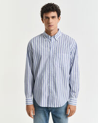 Camisa às riscas Textured relaxed fit