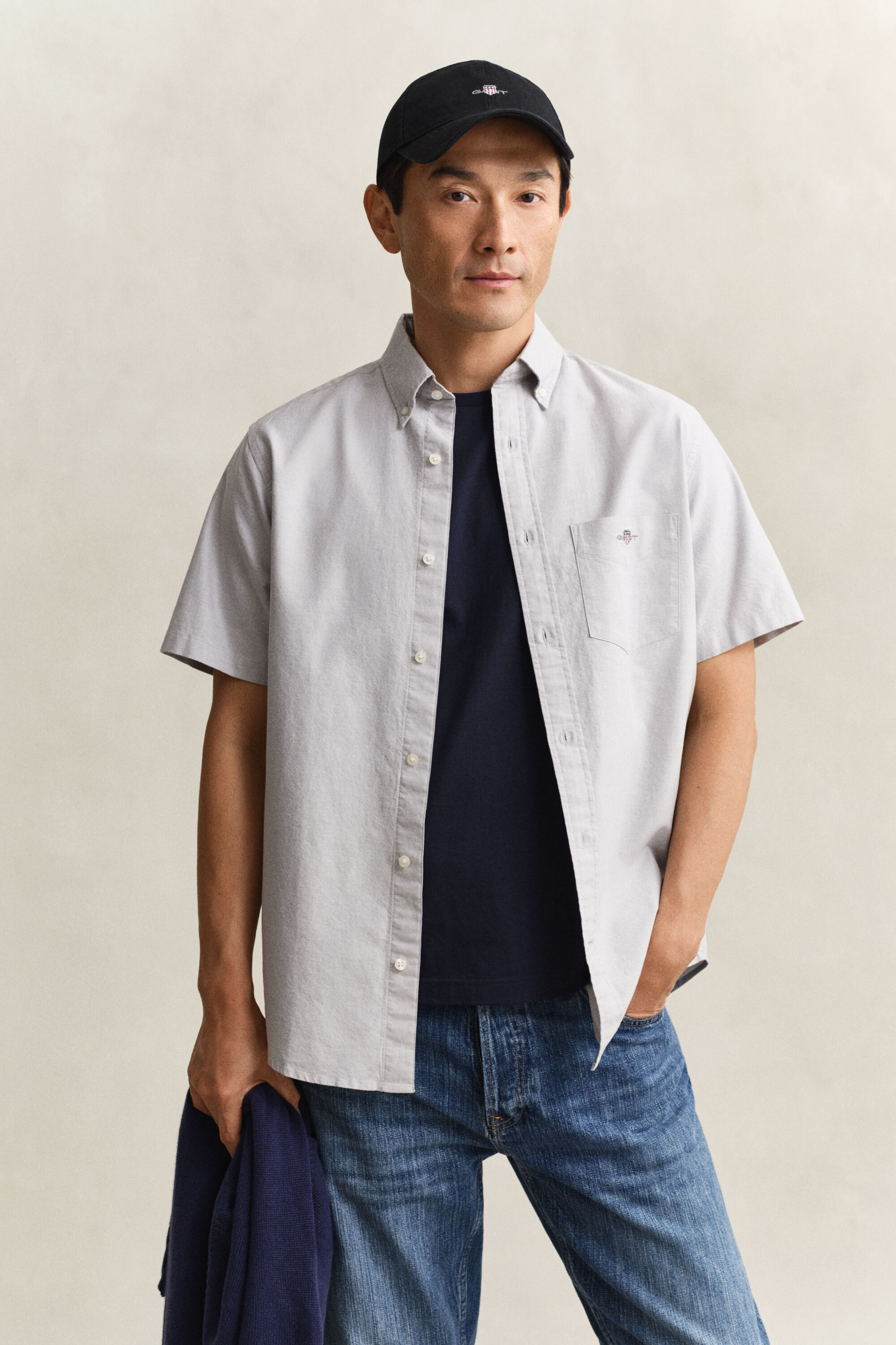 Camisa de manga curta Oxford Classic