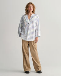 Camisa às riscas Popover relaxed fit
