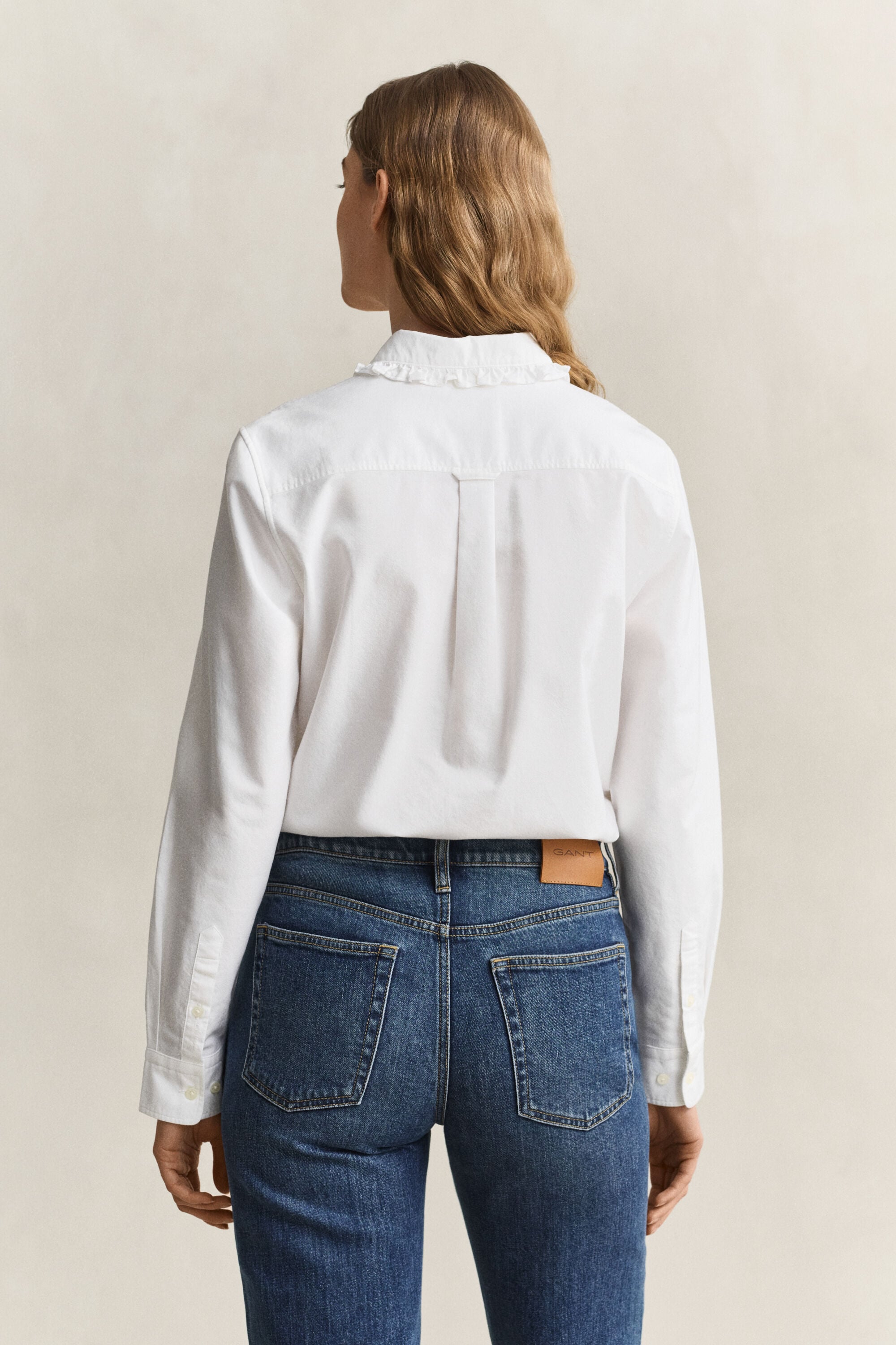 Camisa Oxford Classic com folhos