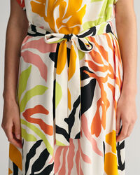 Vestido de manga curta Palm Print