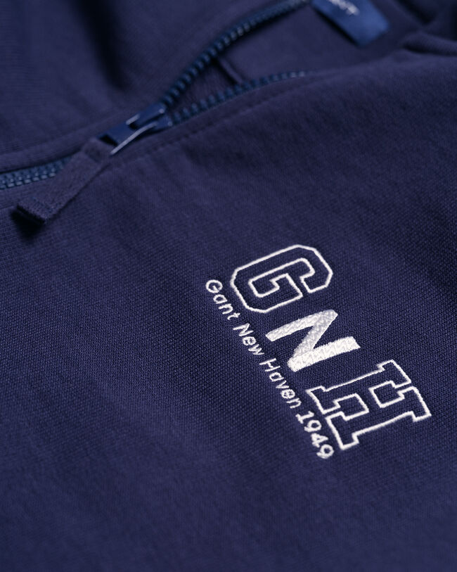 Sweatshirt com capuz e fecho de correr GANT New Haven Teens