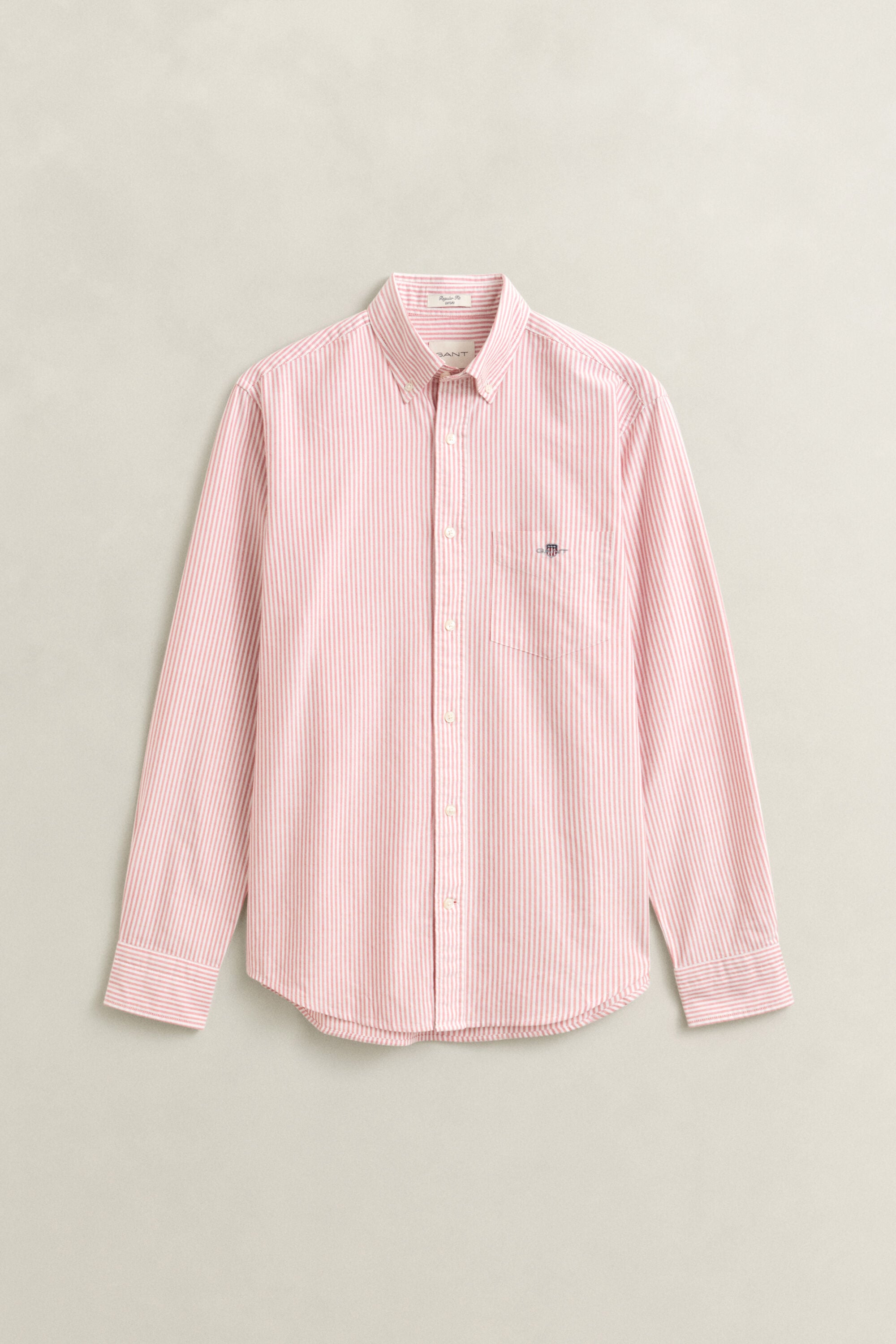 Camisa Oxford às riscas finas Classic