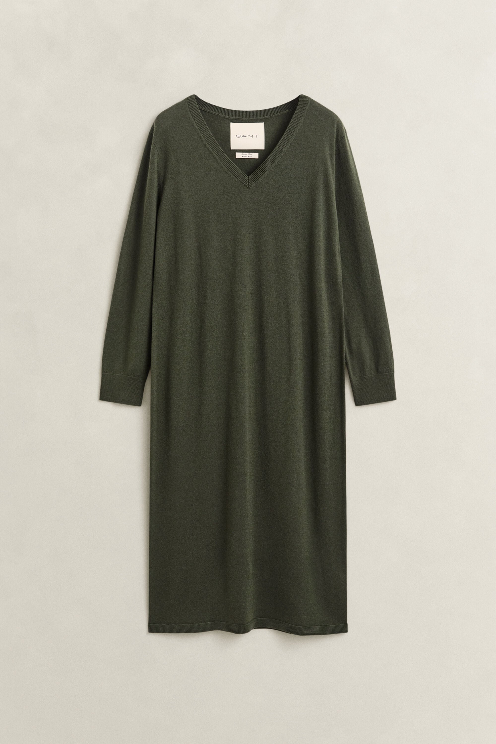 Vestido em lã de merino extrafina