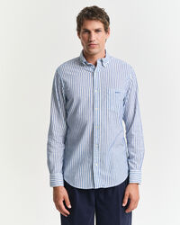Camisa às riscas Textured regular fit