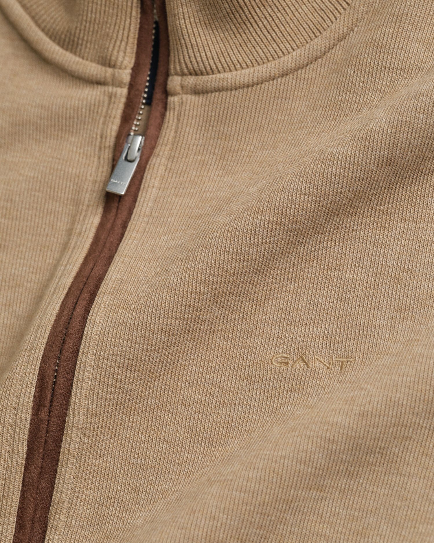 Casaco de malha com fecho de correr Sacker Rib