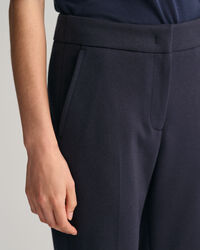 Calças cigarette em jersey