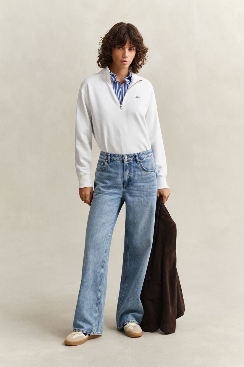 Sweatshirt com meio fecho de correr Shield