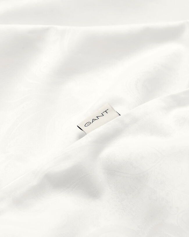 Edred&atilde;o individual com padr&atilde;o paisley em jacquard