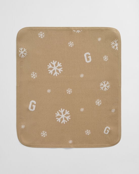 Cobertor em malha com estampado Snowflake & G Baby