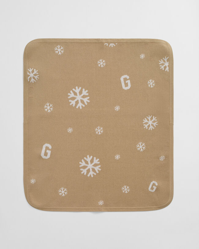 Cobertor em malha com estampado Snowflake & G Baby