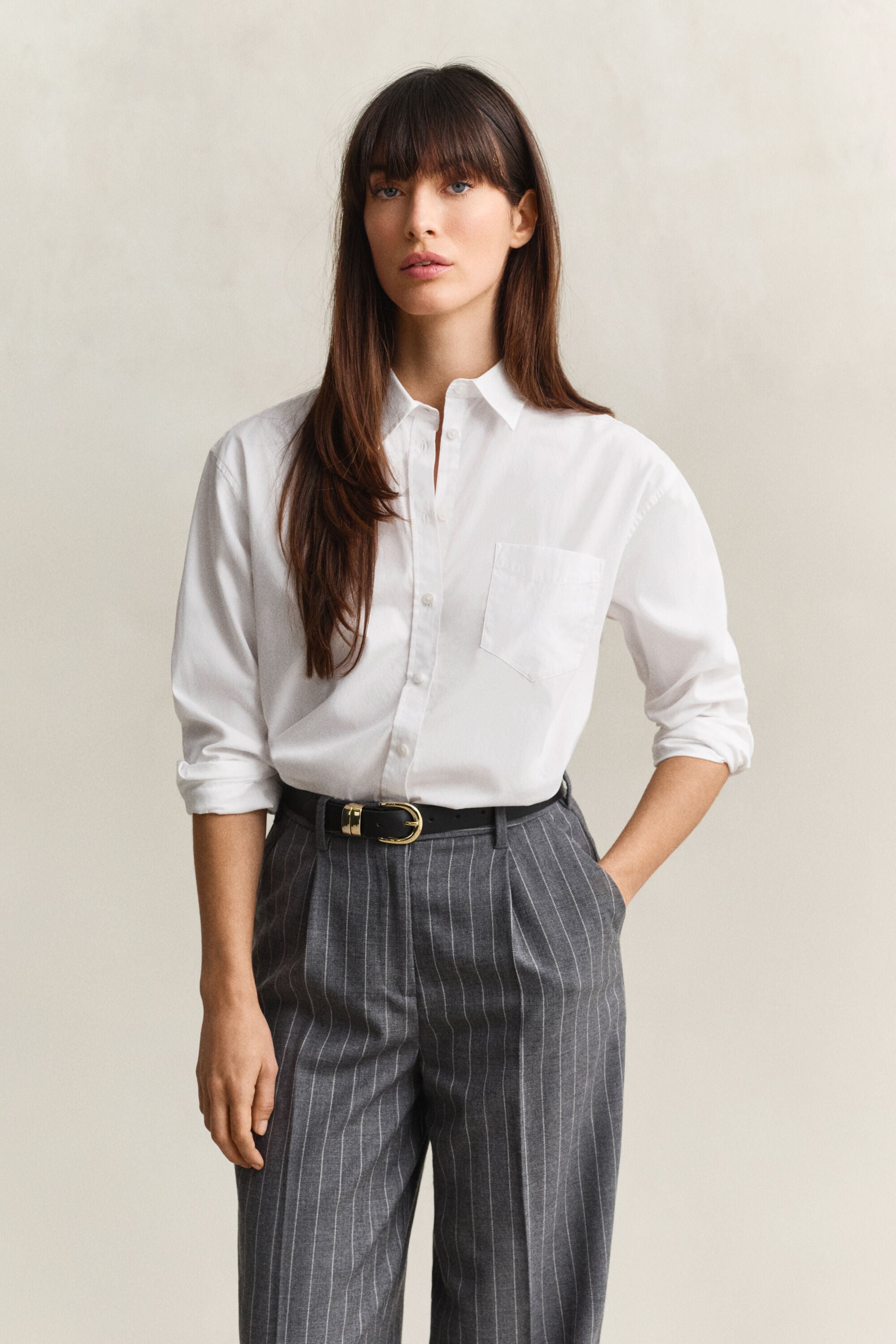 Camisa em popelina Classic relaxed fit