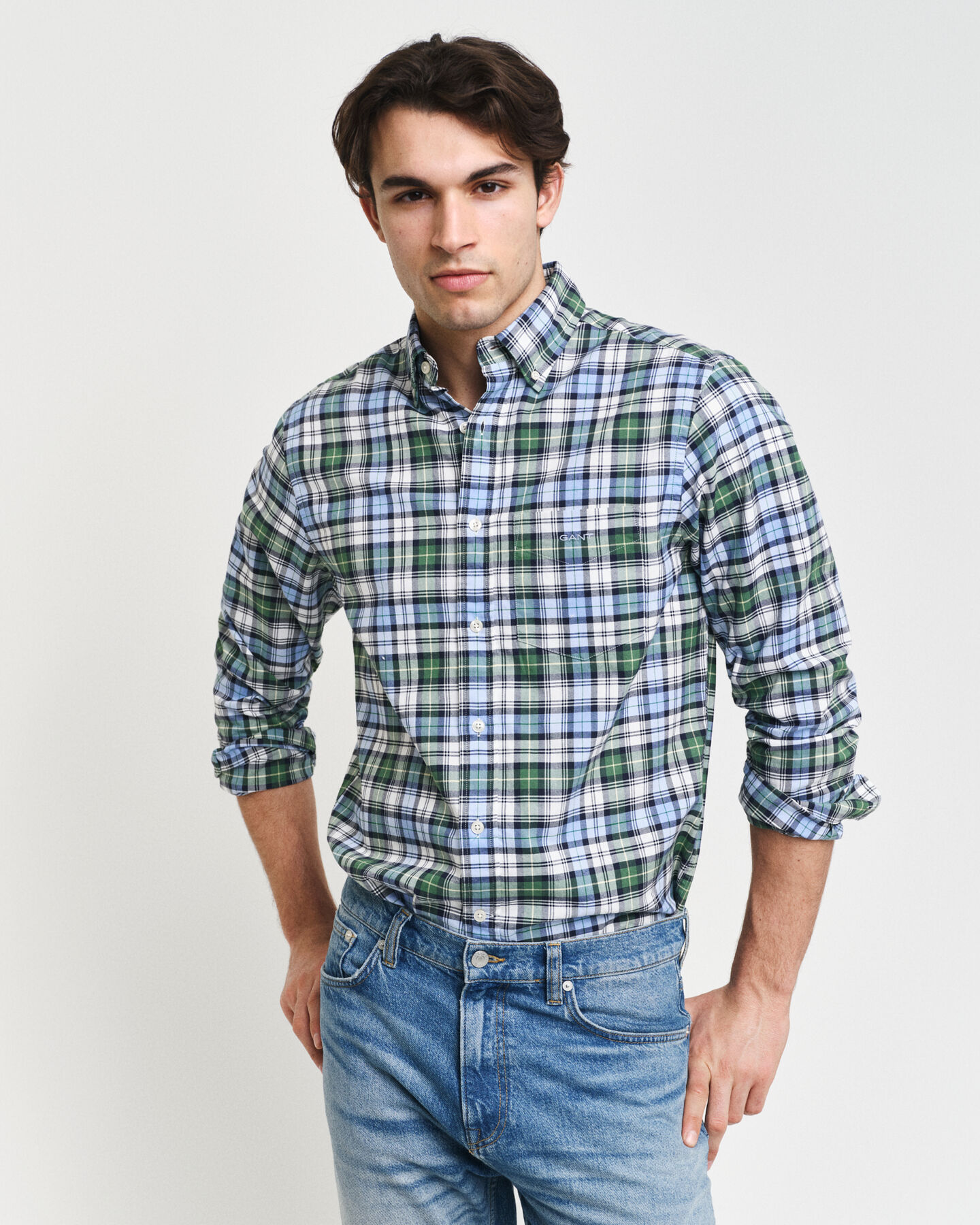 Camisa Oxford Archive com padrão de xadrez regular fit