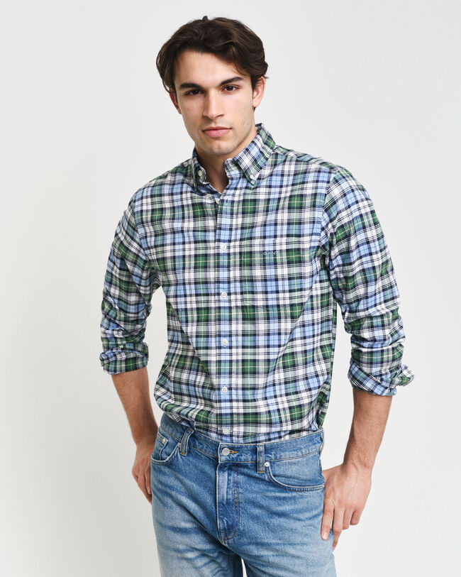Camisa Oxford Archive com padrão de xadrez regular fit