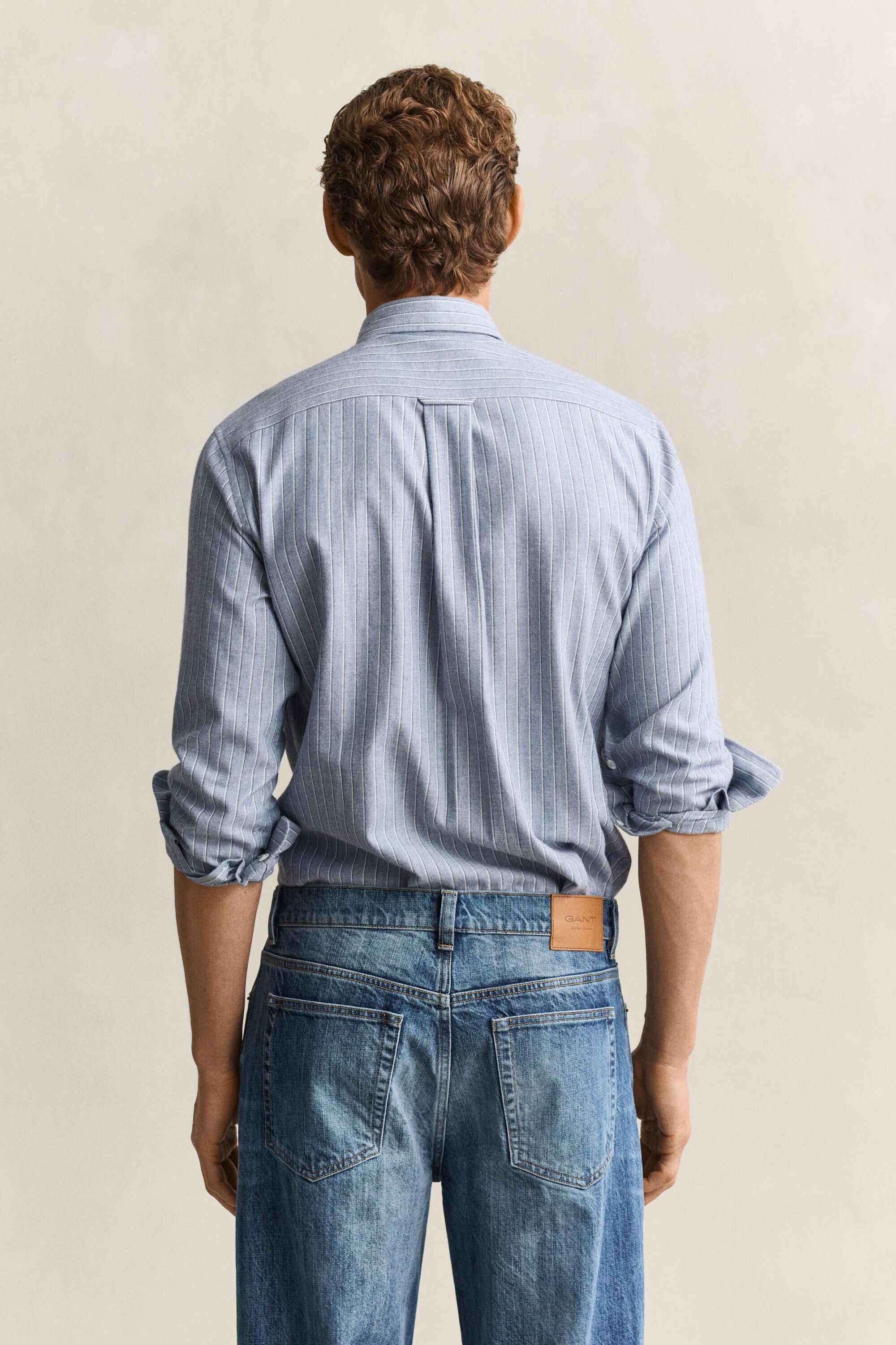 Camisa de flanela às riscas Mélange