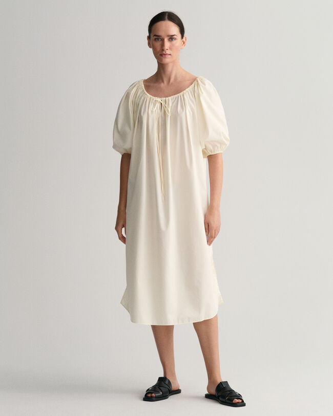 Vestido com franzidos