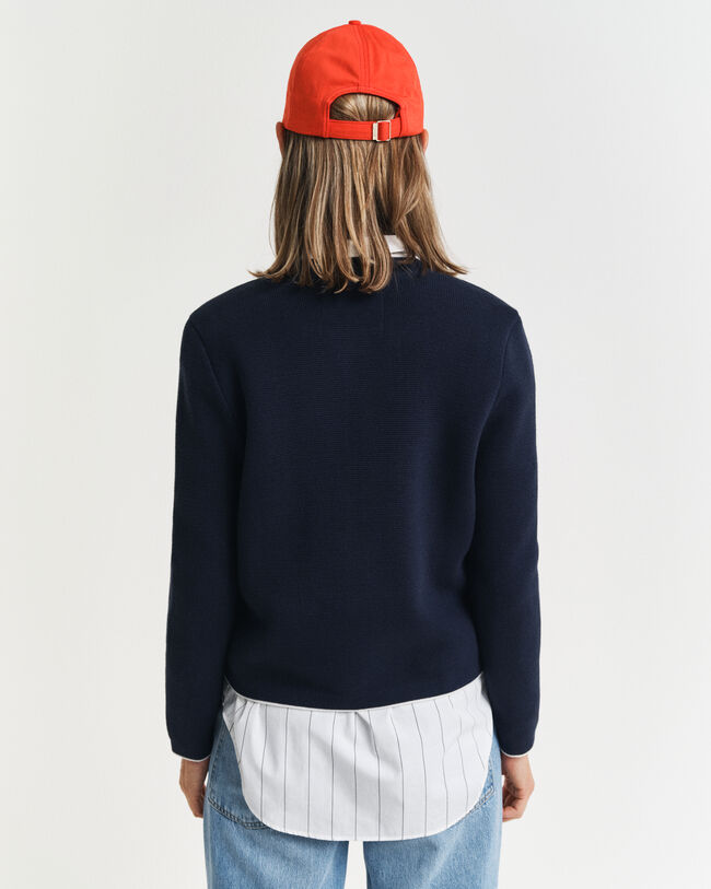 Casaco em malha de algodão