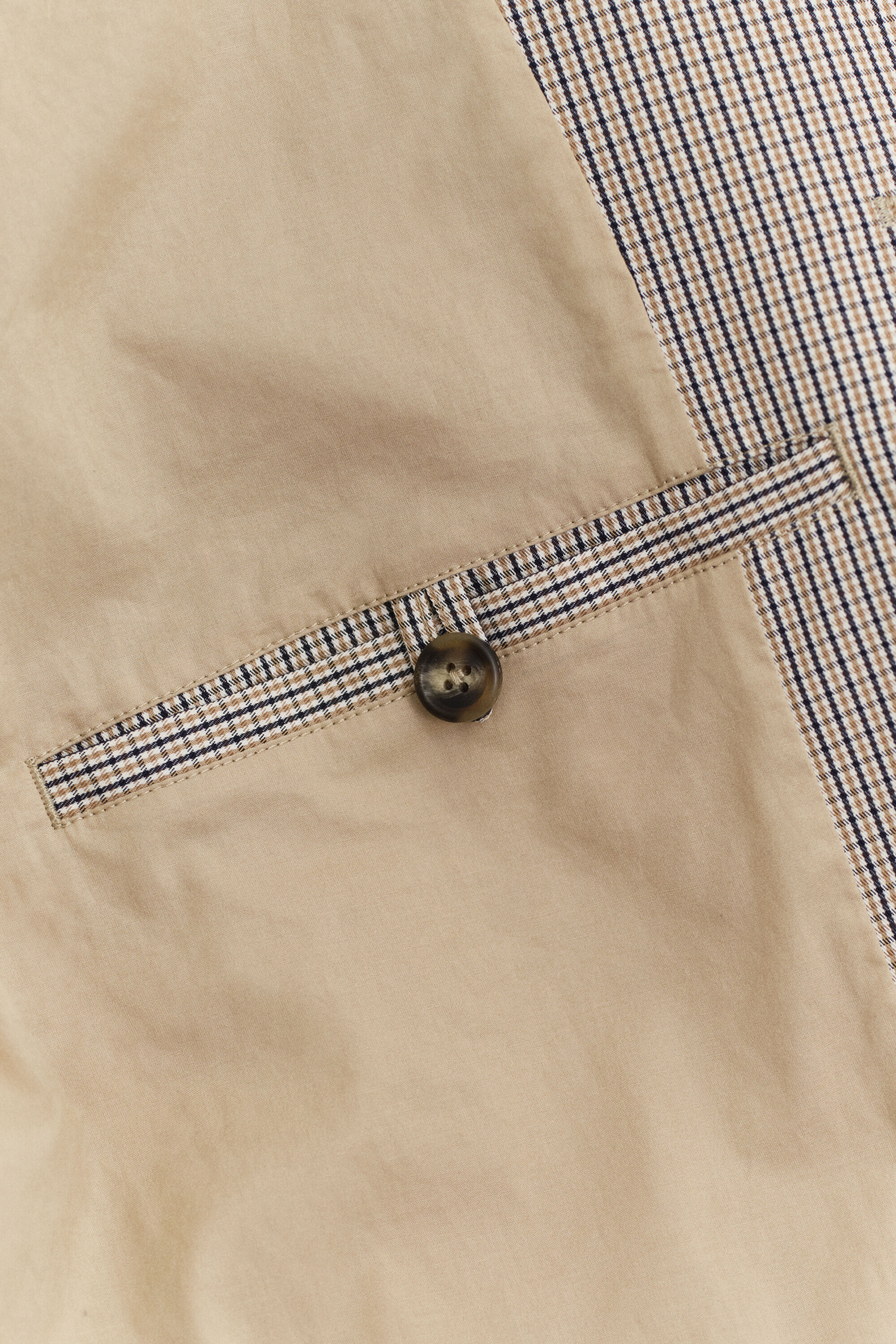 Gabardina em mistura de algodão