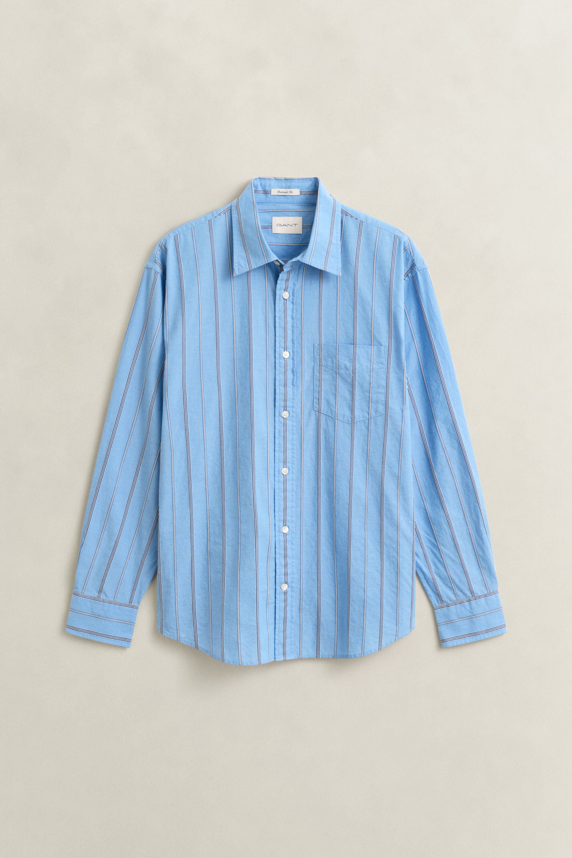 Camisa às riscas Dobby relaxed fit