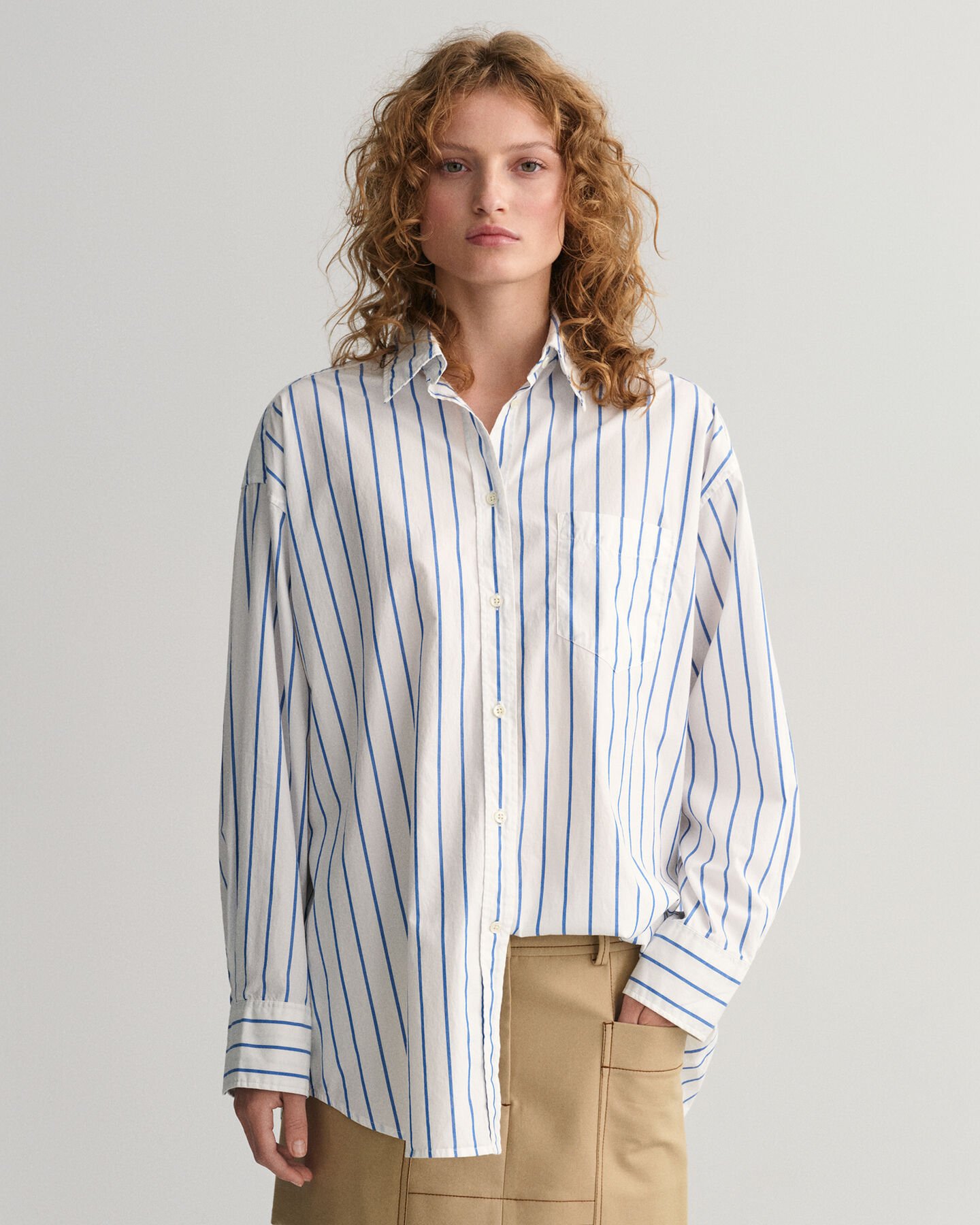 Camisa &agrave;s riscas oversized
