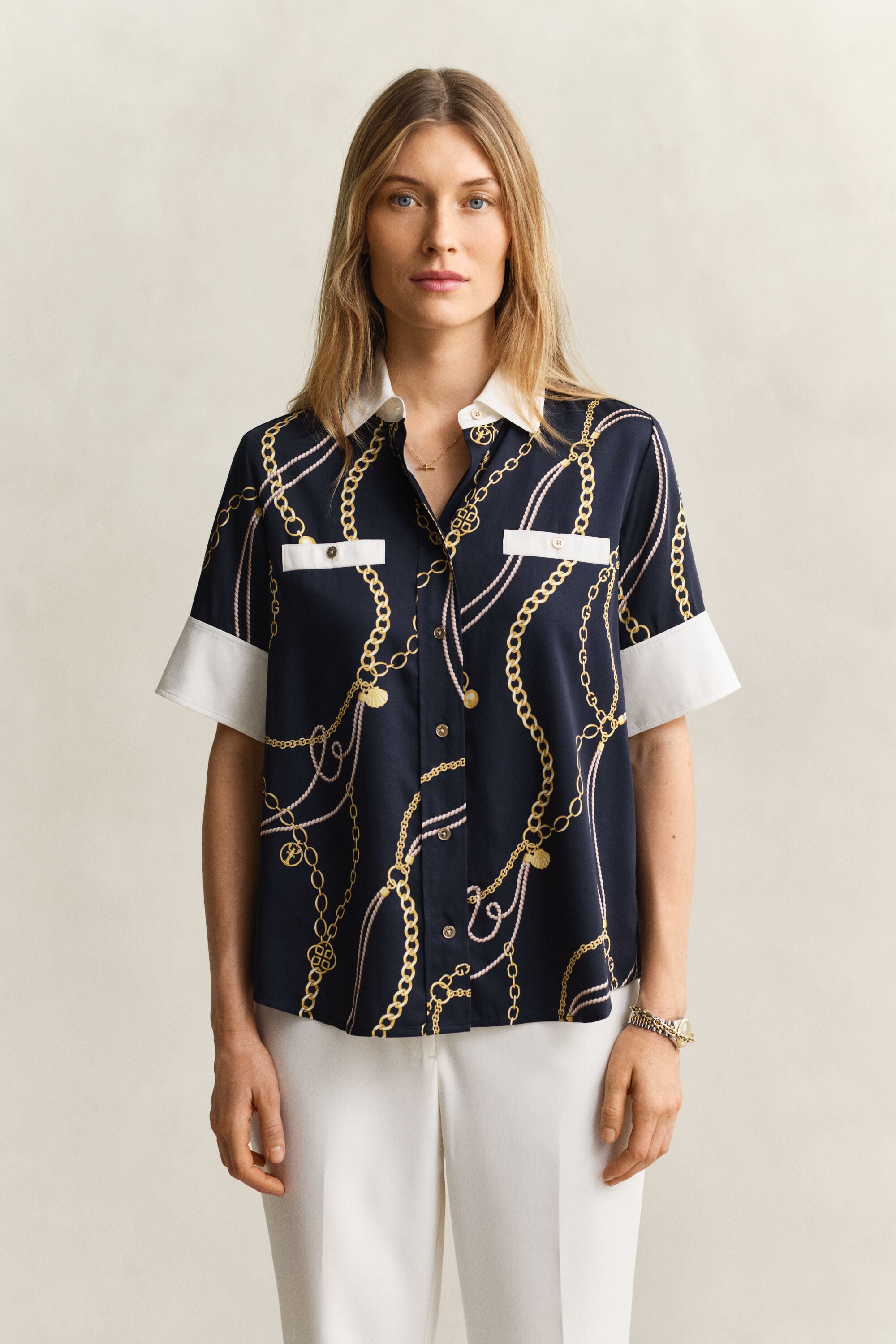 Blusa Contrast