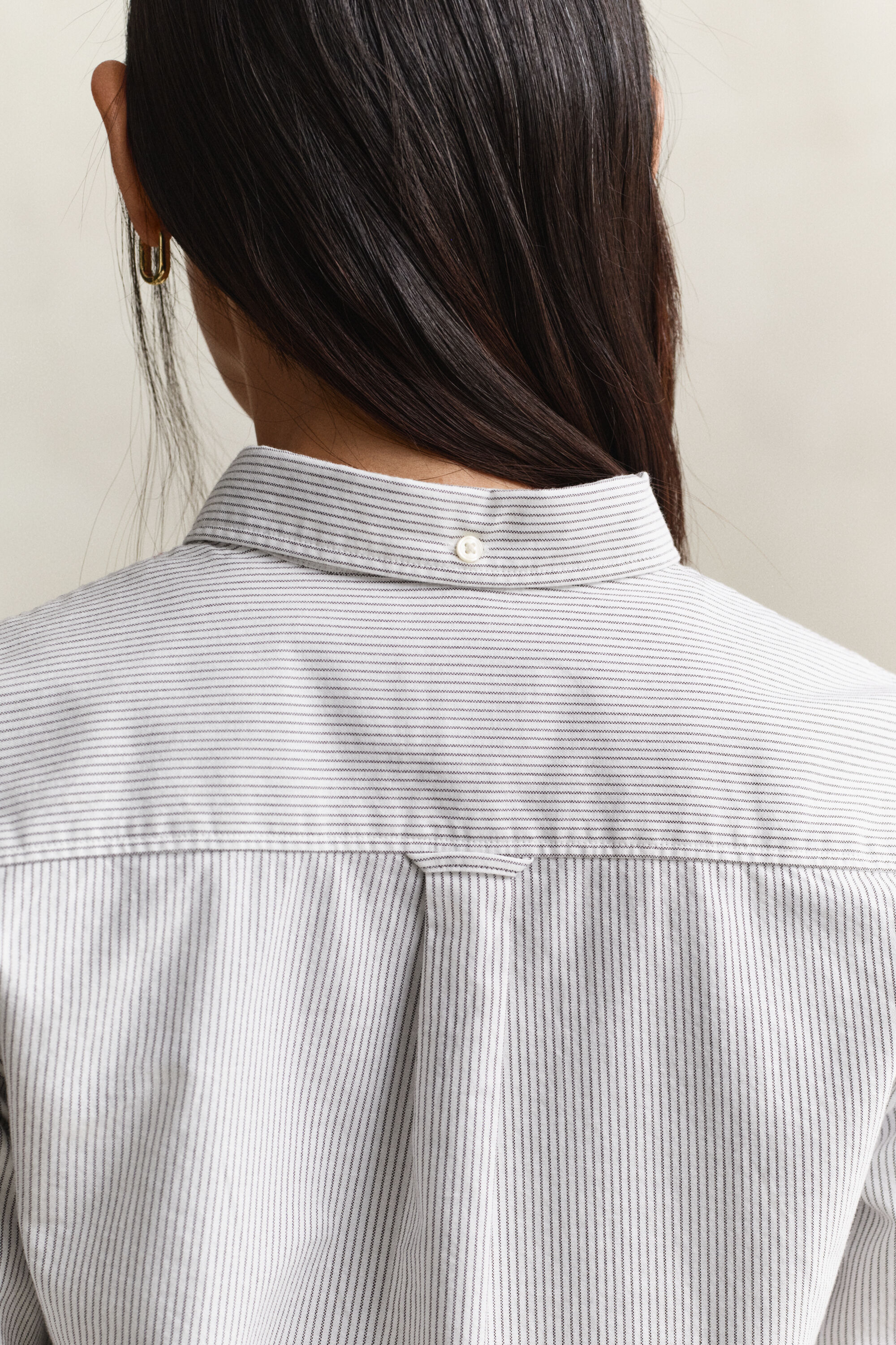 Camisa Oxford às riscas Classic