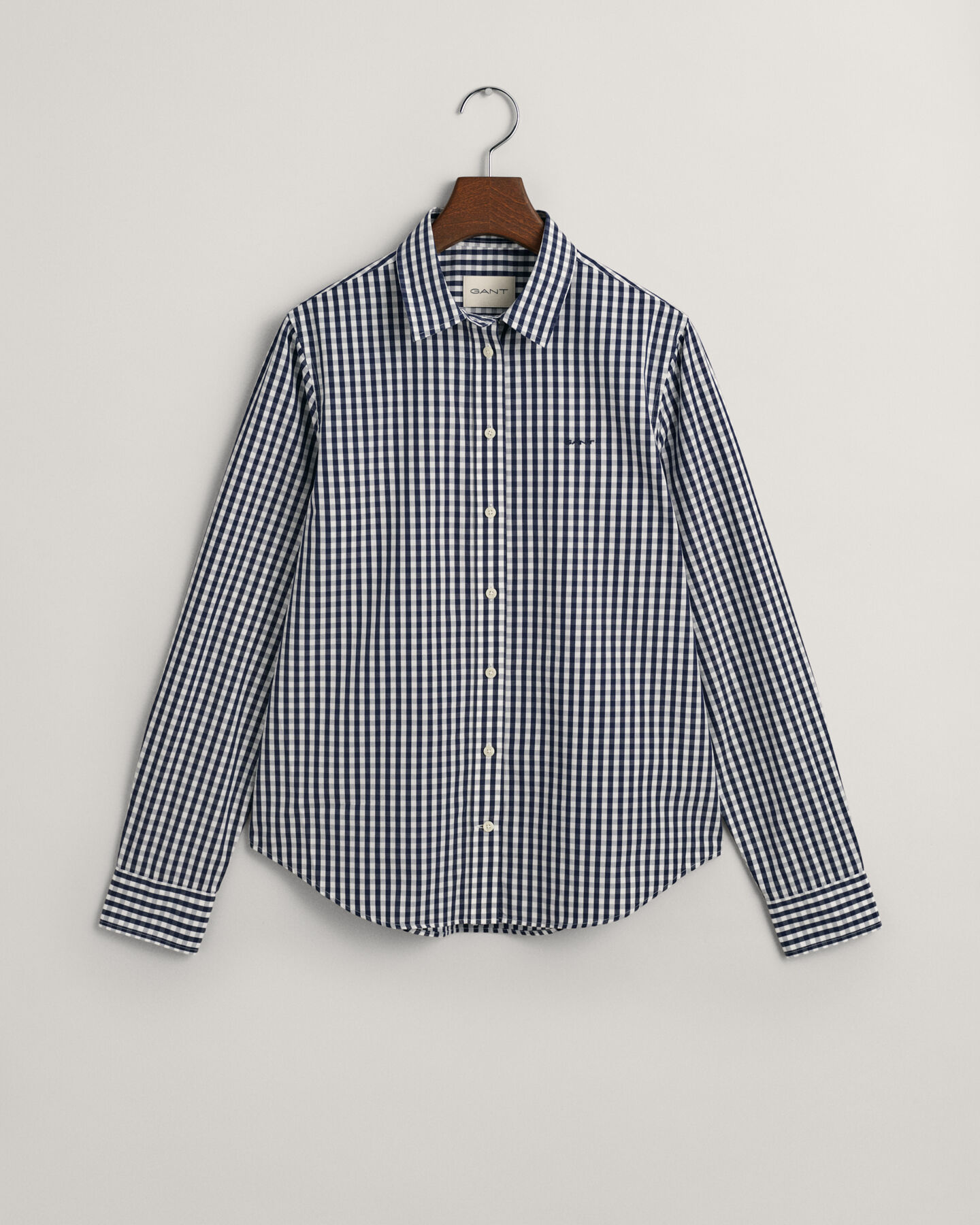 Camisa em popelina gingham regular fit