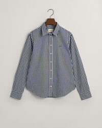 Camisa em popelina gingham regular fit