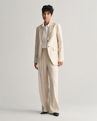 Blazer em linho com elastano regular fit