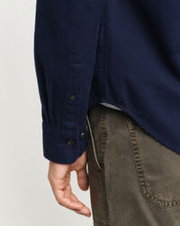 Camisa de flanela com padr&atilde;o espinha de peixe regular fit