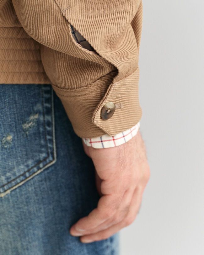 Casaco Harrington em mistura de l&atilde;