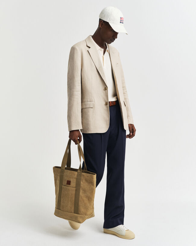 Blazer em linho regular fit