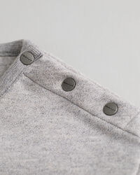 Sweatshirt com decote redondo e bloco de cor