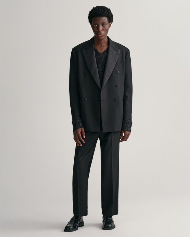 Blazer de trespasse de fato Tuxedo