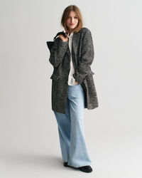 Sobretudo com padr&atilde;o espinha de peixe Heritage