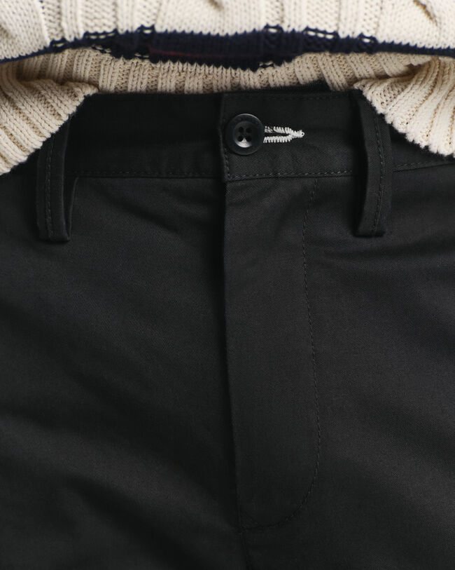 Calças chino em sarja slim fit