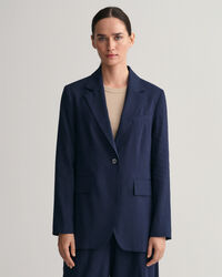 Blazer em linho com elastano regular fit