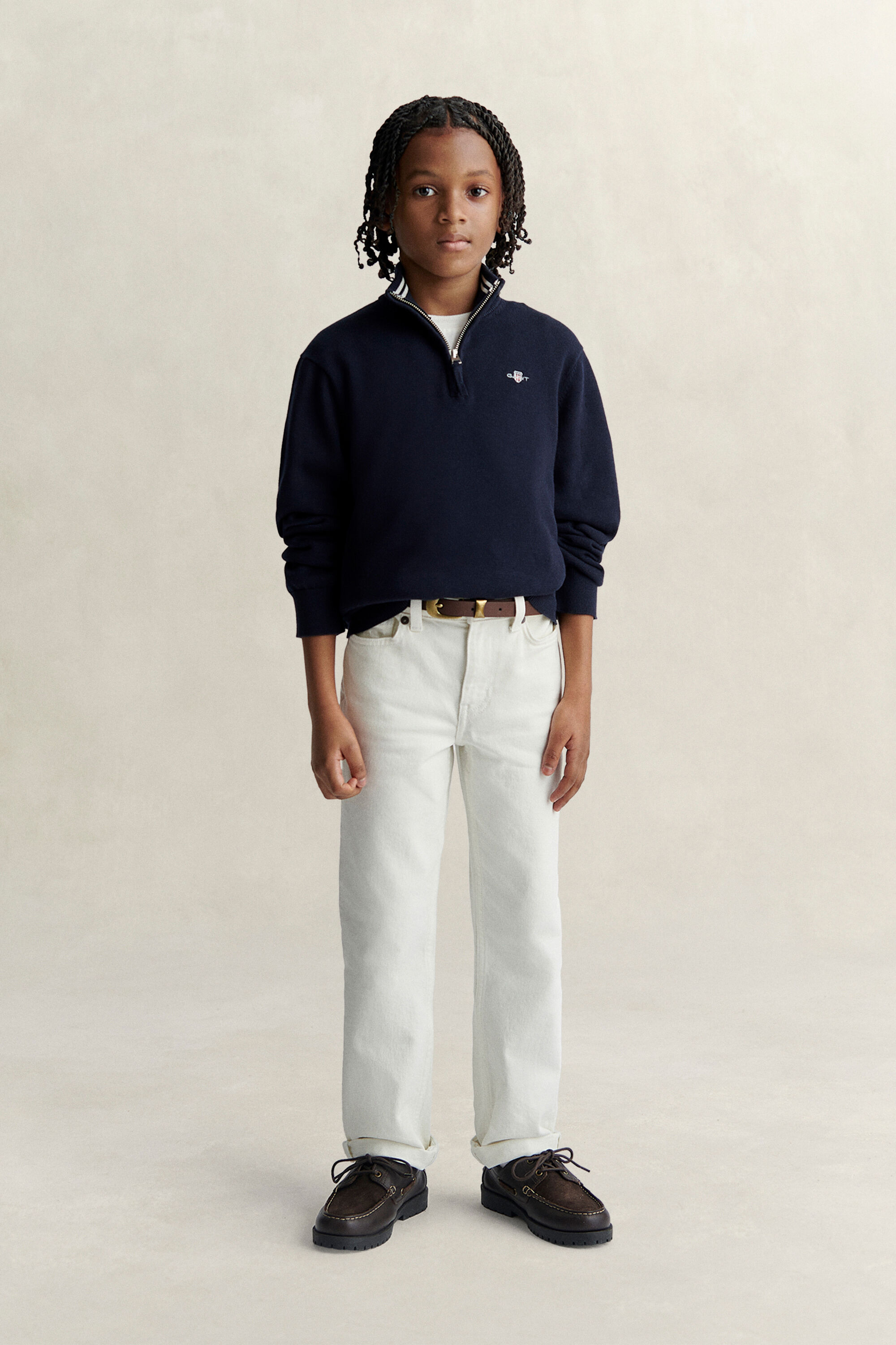 Camisola de malha com meio fecho de correr Shield Teen Boys