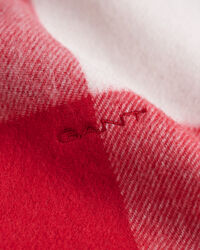 Cachecol em lã de merino com padrão de xadrez