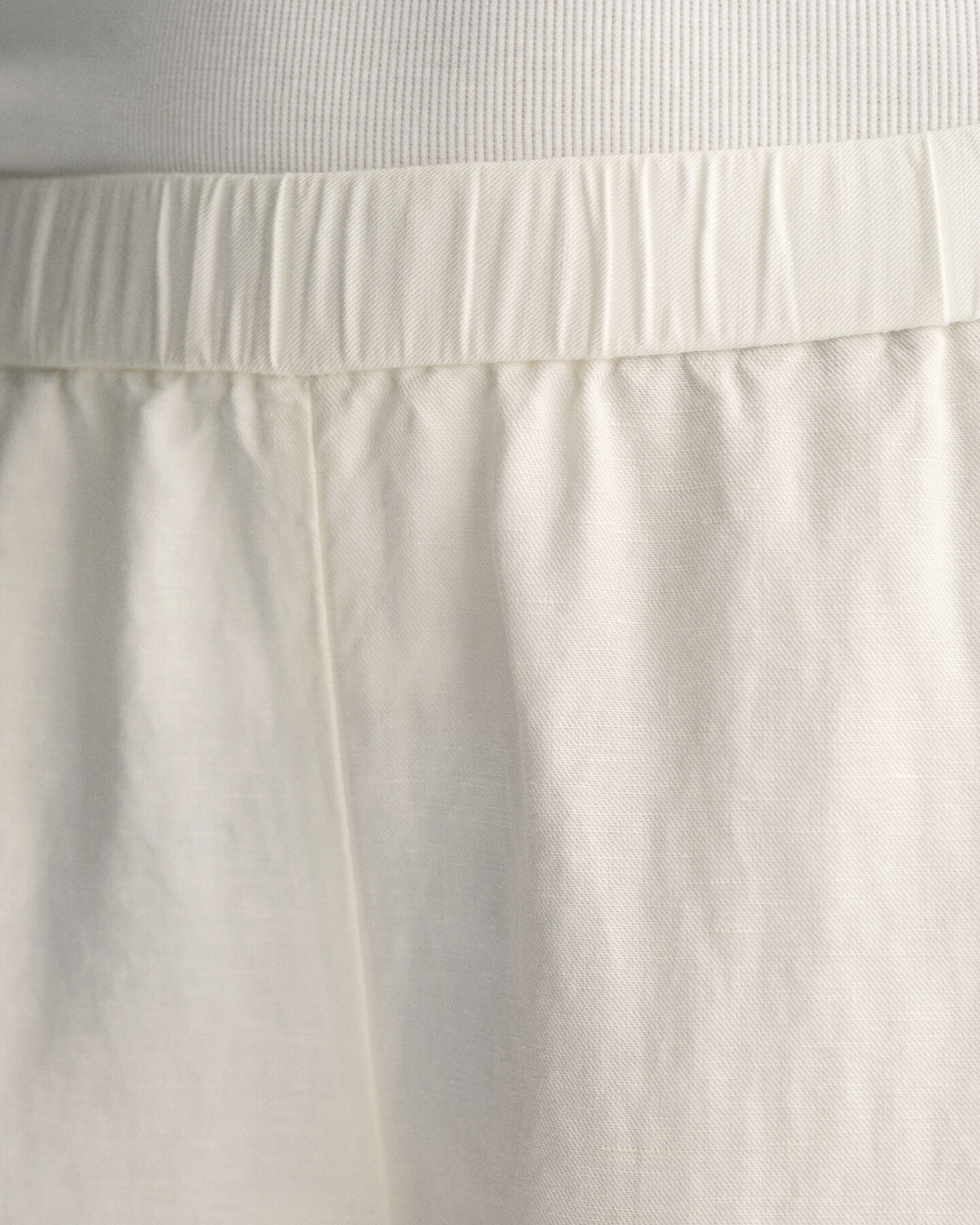 Calças pull-on em mistura de linho relaxed fit