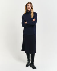 Camisola de gola alta Herringbone Detail